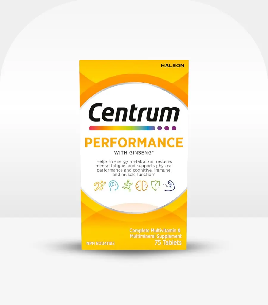 Centrum Performance with Ginseng Complete Multivitamin 75 Tablets