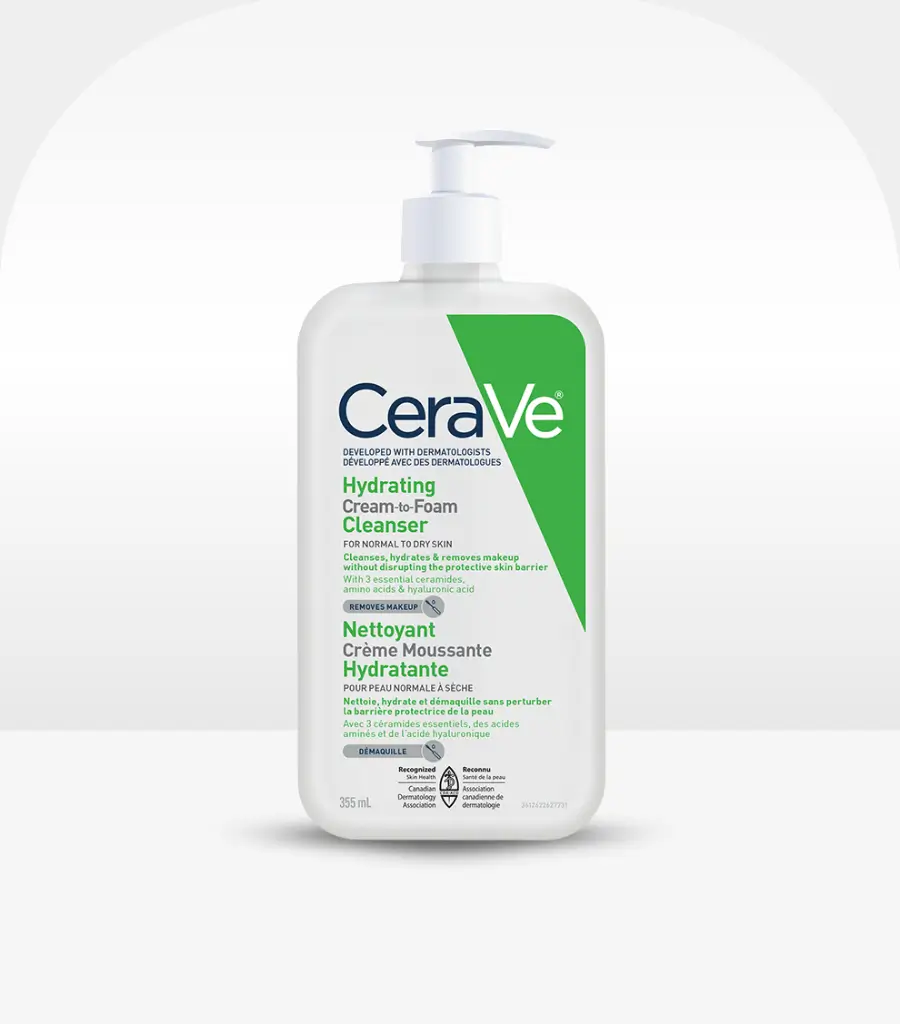 CeraVe Hydrating Cream-to-Foam Cleanser 355ml - Watsans.lk
