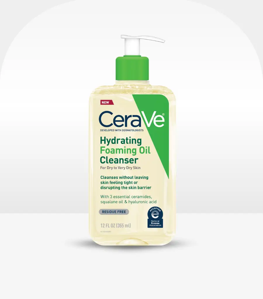 CeraVe Hydrating Foaming Oil Cleanser 355ml for Dry & Sensitive Skin – Watsans.lk