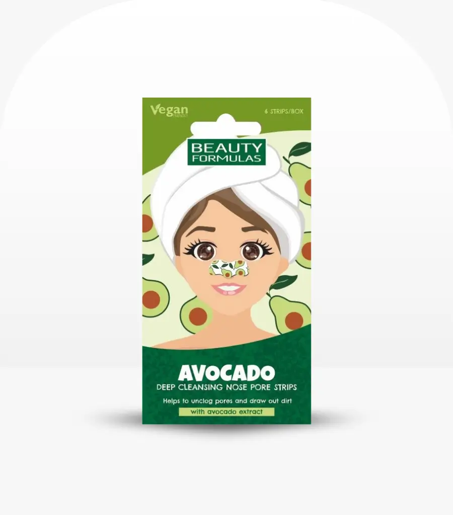 Beauty Formulas Nose Pore Strips with Avocado 6 Pcs – Blackhead Remover in Sri Lanka