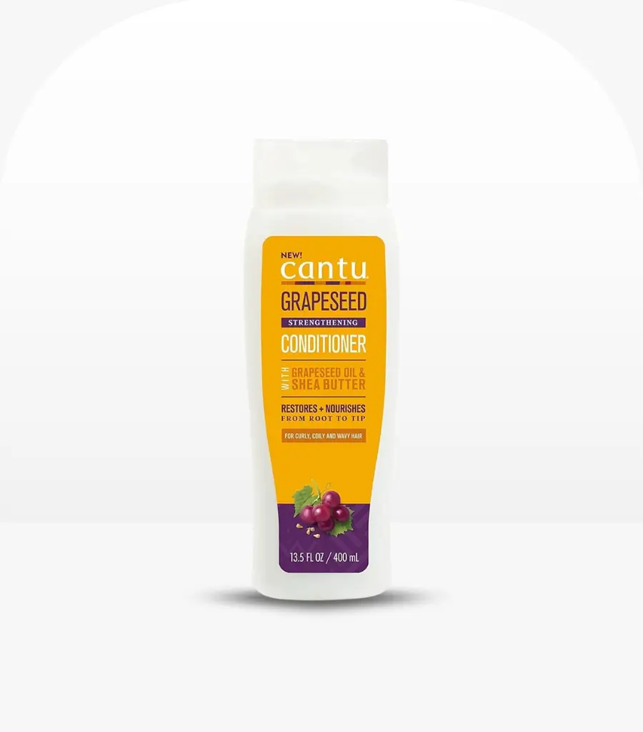 Cantu Grapeseed Strengthening Conditioner 400ml – Moisturizing Conditioner for Curly Hair