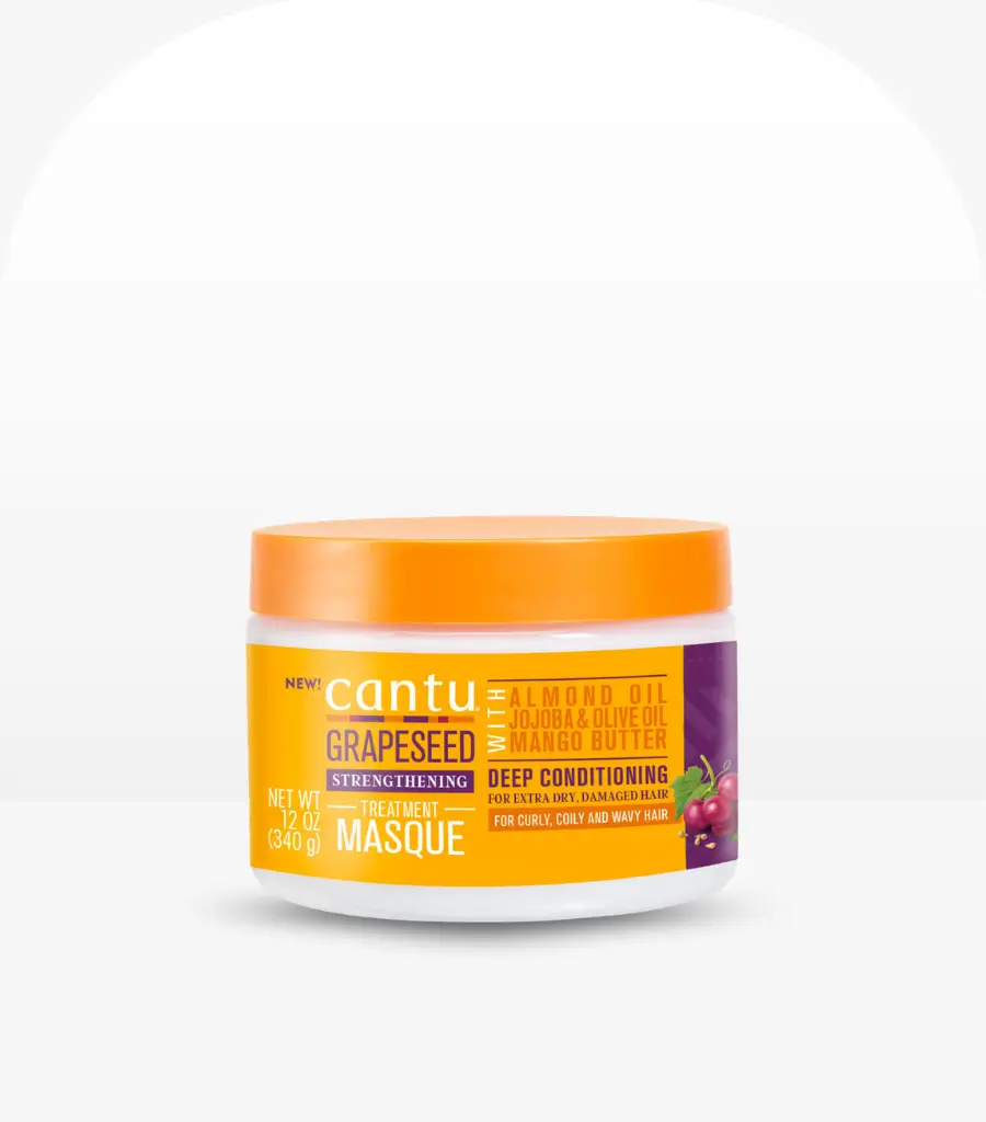 Cantu Grapeseed Strengthening Treatment Masque 340g – Deep Conditioner for Damaged Hair in Sri Lanka