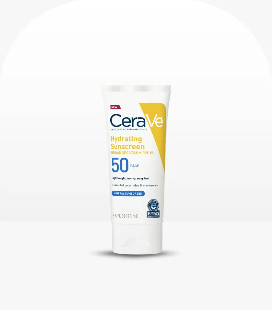 CeraVe Hydrating Mineral Sunscreen SPF 50 75ml – Gentle Broad Spectrum Mineral Sunscreen Sri Lanka