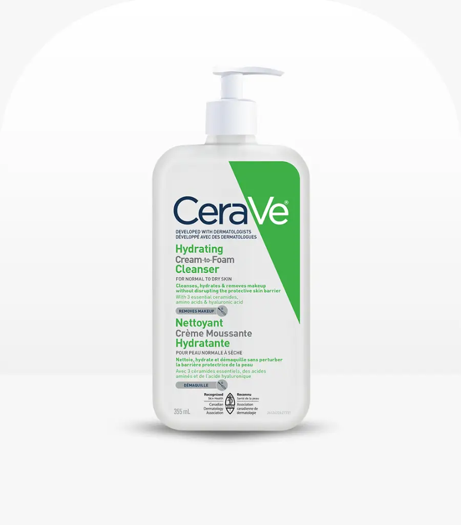 CeraVe Hydrating Cream-to-Foam Cleanser 355ml - Watsans.lk