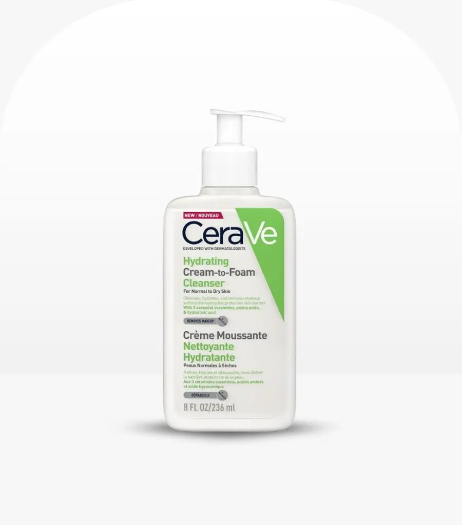CeraVe Hydrating Cream To Foam Cleanser 237ml – Gentle Hydrating Face Wash Sri Lanka
