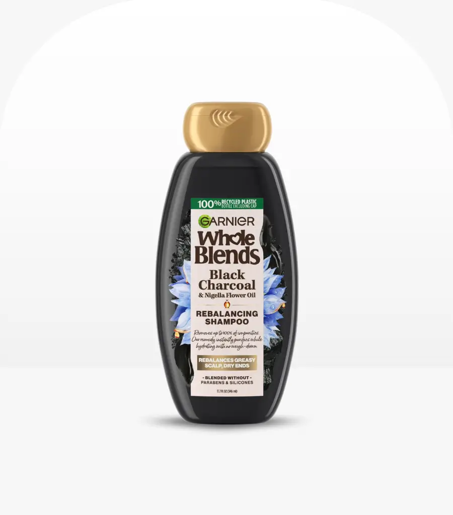 Garnier Whole Blends Magnetic Charcoal Purifying Shampoo 346ml for Oily Scalp Sri Lanka