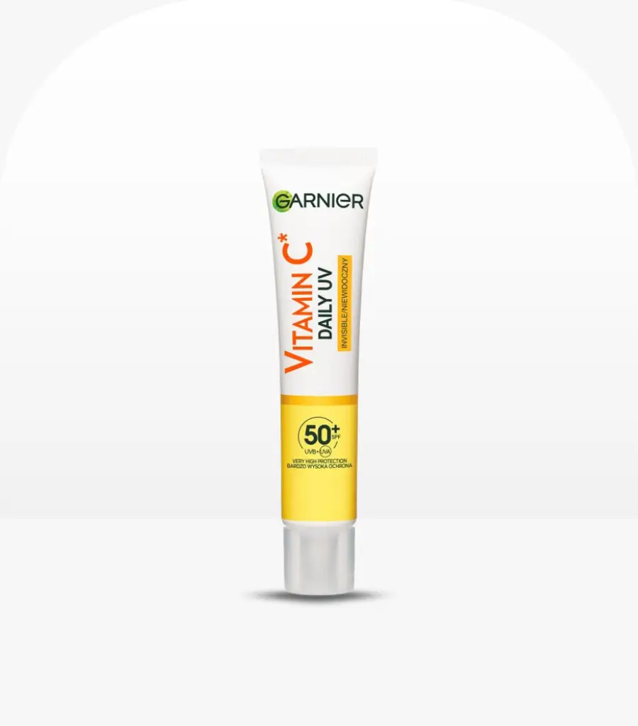 Garnier Vitamin C Daily UV Brightening Fluid Invisible SPF 50++ 40ml – Lightweight Sunscreen in Sri Lanka