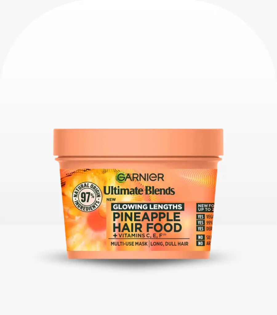 Garnier Ultimate Blends Hair Food Pineapple 3-in-1 Mask 400ml – Nourishing Vegan Hair Treatment Sri Lanka