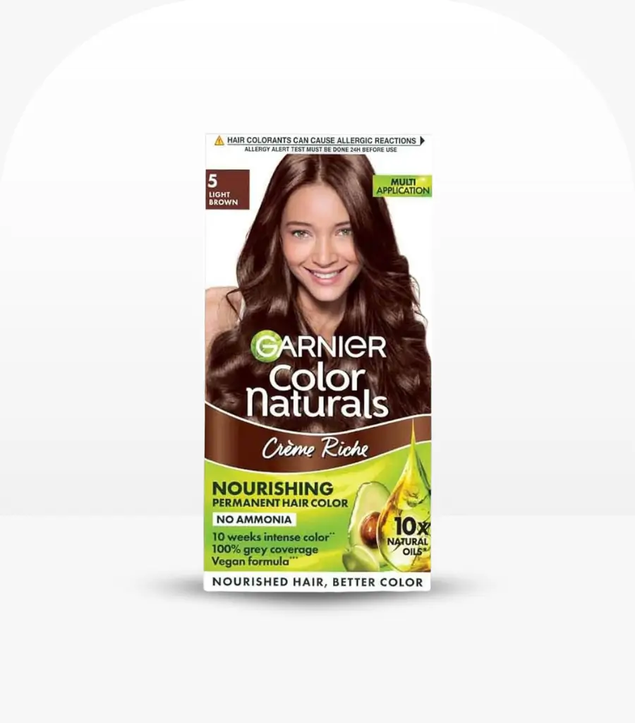 Garnier Hair Color Naturals Shade 5 Light Brown – No-Ammonia Hair Dye