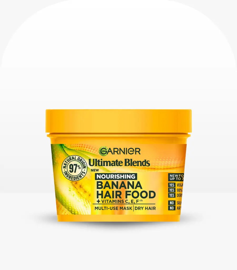 Garnier Fructis Nourishing Banana 3 In 1 Hair Food for Dry Hair 390ml – Front View