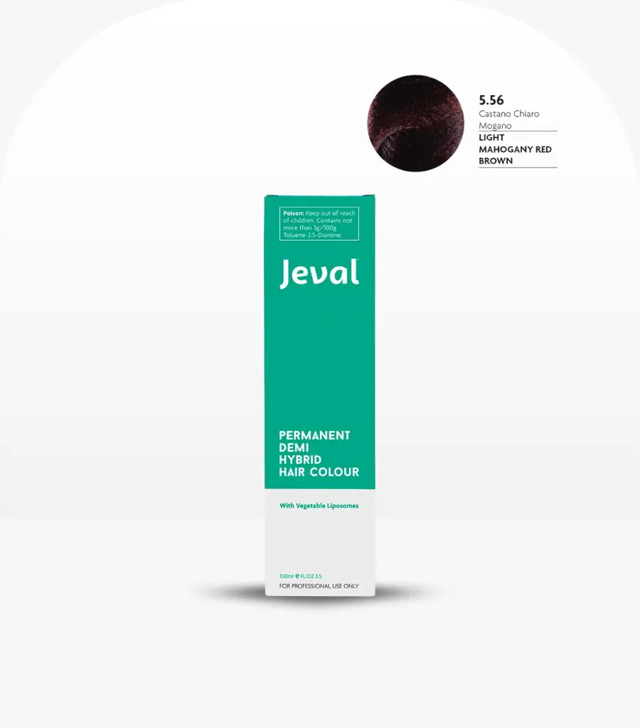 Jeval Permanent Demi Hybrid Fashion Mahogany Hair Colour 100ml 
