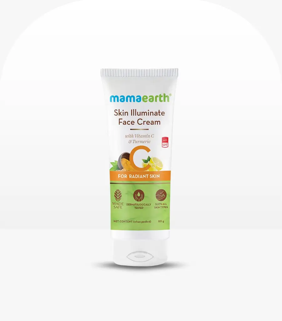Mamaearth Skin Illuminate Face Cream for Skin Brightening with Vitamin C And Turmeric For Radiant Skin 80g