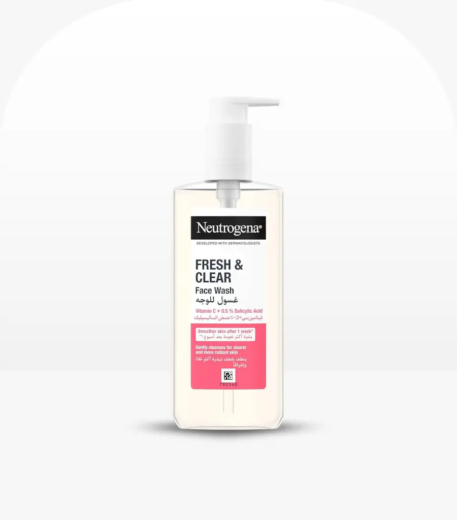 Neutrogena Fresh and Clear Face Wash with Vitamin C and 0.5% Salicylic Acid 200ml Original Product in Sri Lanka