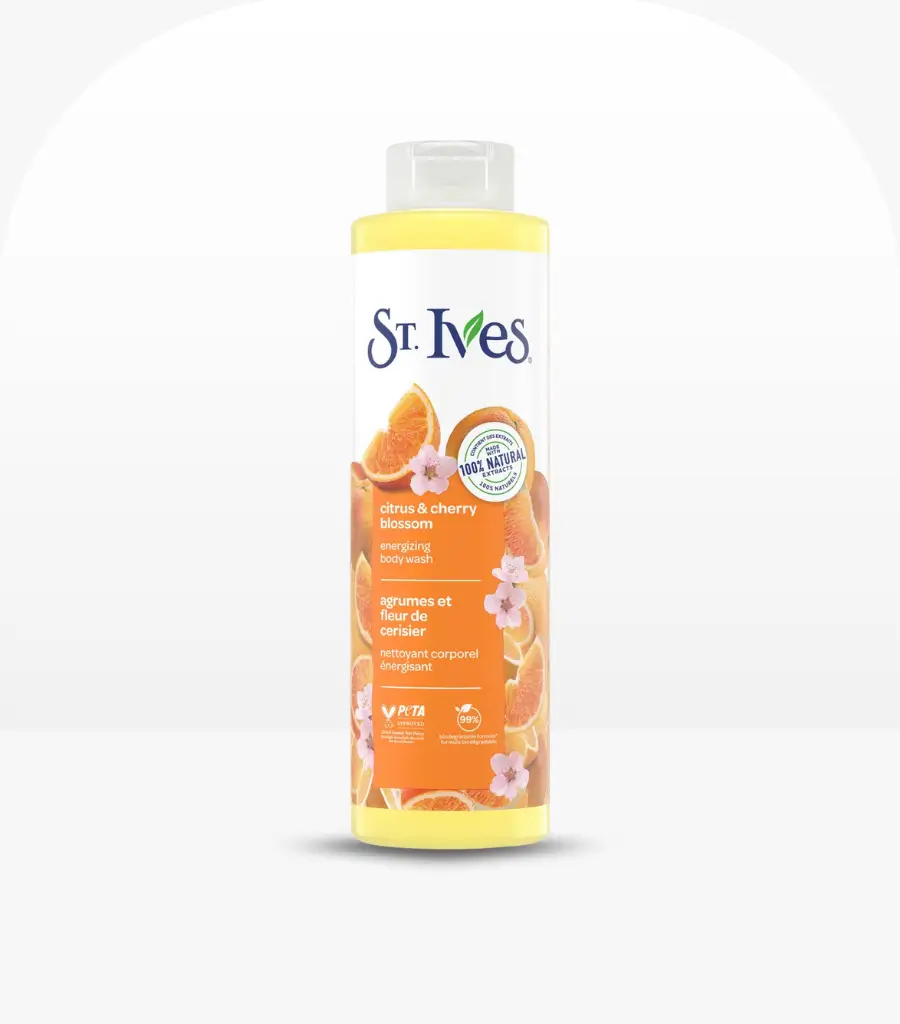 St. Ives Energizing Body Wash with Citrus and Cherry Blossom – Natural & Paraben-Free in Sri Lanka