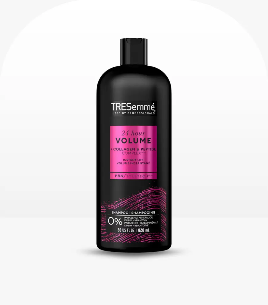 Tresemme 24 Hour Volume Shampoo for Fine Hair 828ml Bottle – Boosts Volume & Body
