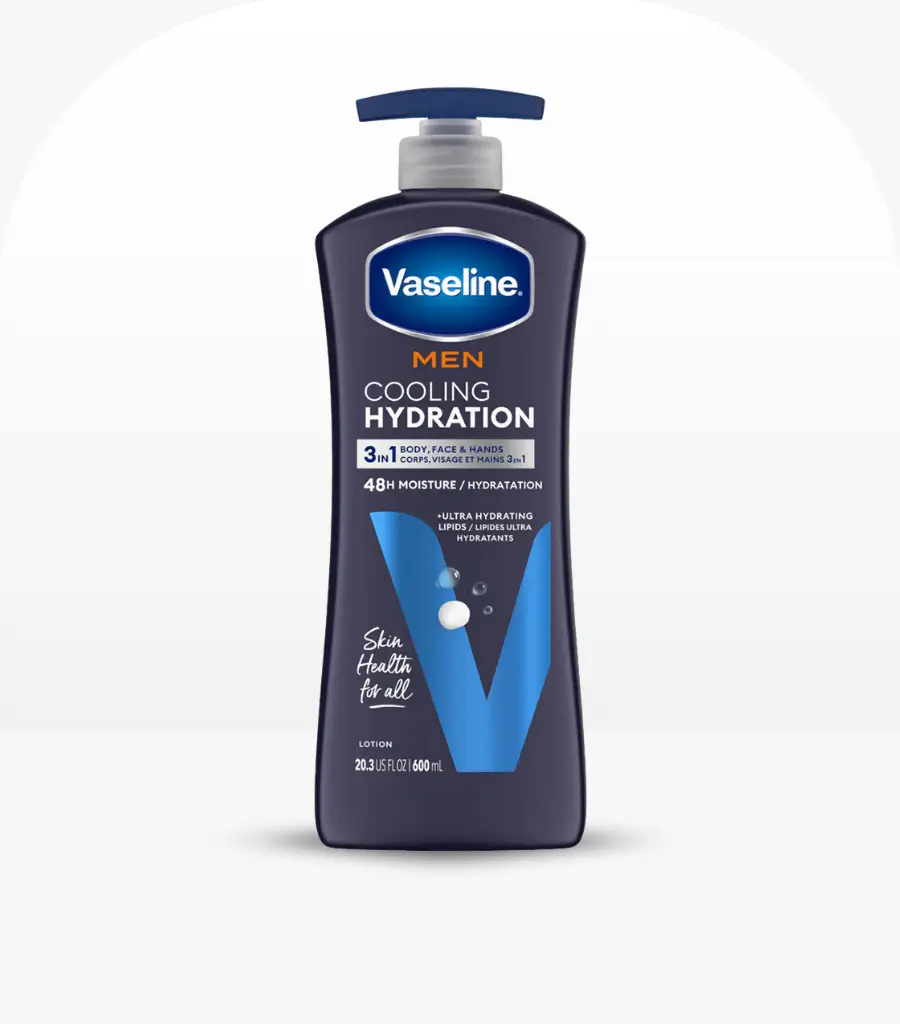 Vaseline Men Cooling Hydration Body Lotion 600ml bottle