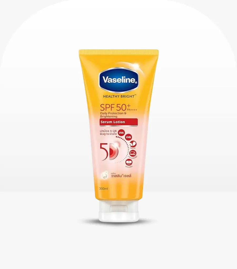 Vaseline Healthy Bright SPF50 PA++++ Daily Protection & Brightening Serum 290ml Original Product in Sri Lanka