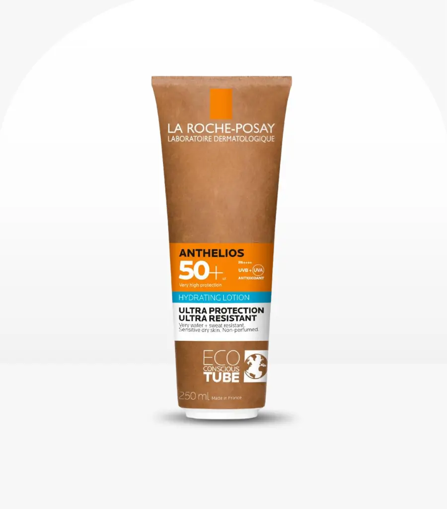 La Roche-Posay Anthelios Hydrating Lotion SPF50 200ml sunscreen pack shot