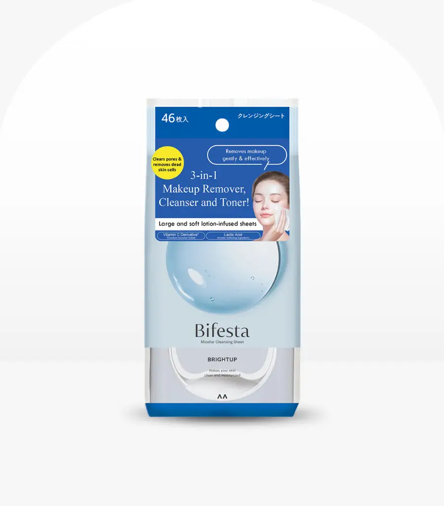 Bifesta Micellar Cleansing 46 Sheet – Bright up