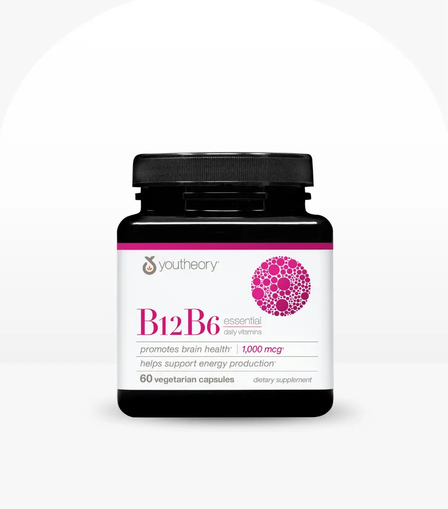 Youtheory B12B6 Essential Brain Health 60 Gummies pack shot
