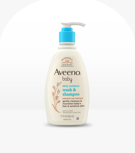 Aveeno Baby Daily Wash & Shampoo Coconut & Shea Butter 354ml