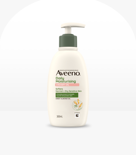 Aveeno Daily Moisturizing Creamy Oil with Almond Scent 300ml – Original Skincare in Sri Lanka